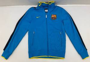lot 102 image: 2011-2012 Nike FCB  Barcelona N98 Track Jacket Full Zip Blue Mens Size Small (PRE-OWNED)