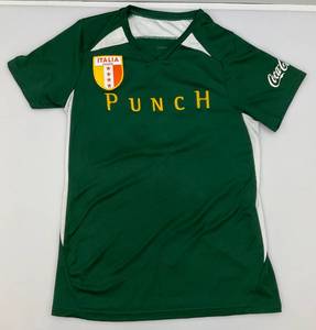 lot 107 image: Napoli #16 Italy PUNCH Womens Jersey Coca-Cola On Sleeve Size Womens Med. (PRE-OWNED)