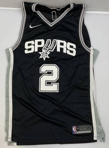lot 108 image: NBA SPURS Leonardo # 2 Basketball Jersey Length 2 Mens Size 50 (PRE-OWNED)