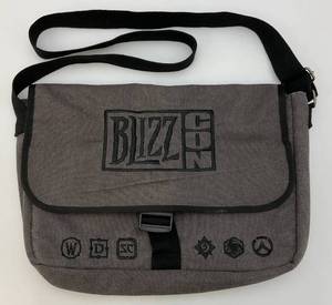 lot 115 image: Blizzard BLIZZCON 2015 Messanger Bag, Laptop Bag, WOW,Diablo, Starcraft & Overwatch (Large Stain Under Flap)