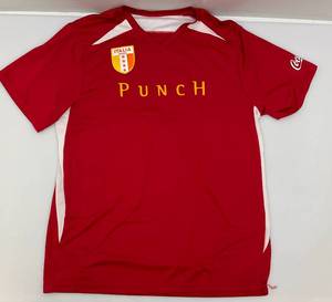 lot 140 image: Napoli #16 Italy PUNCH Womens Jersey Coca-Cola On Sleeve Size Large (PRE-OWNED)