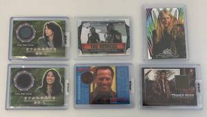 lot 173 image: Misc. Movie Related Swatch Cards In Protective Cases