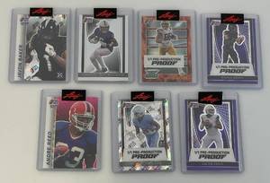 lot 180 image: Misc. LEAF Pro Set Leaf Football 11 Pre-Production Proofs Trading Cards
