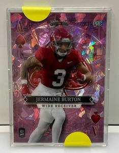 lot 188 image: Holo - Lux 5 Card Draw Stacked Deck 11 Jermaine Burton Wide Receiver In hard Plastic Protective Case
