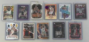 lot 190 image: Misc. Basketball Trading Cards Including Cole Anthony, Jamal Murray & More All In Protective Sleeves