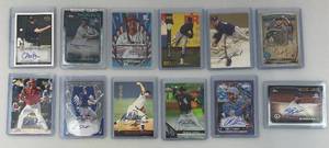lot 198 image: Misc. Autographed Baseball Cards (In Protective Sleeves)
