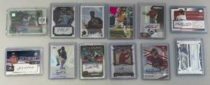 lot 199 image: Misc. Autographed Baseball Cards (In Protective Sleeves)