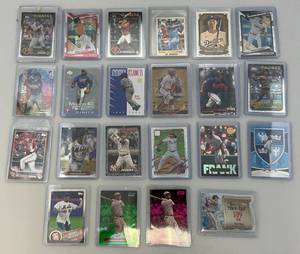lot 209 image: Misc. Baseball Cards Including Bo Jackson & More All In Protective Sleeves