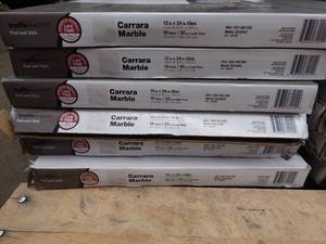 Traffic Master Carrara Marble P&S Tiles