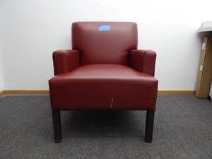 lot 27 image: Red lounge chair