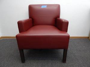 lot 28 image: Red lounge chair