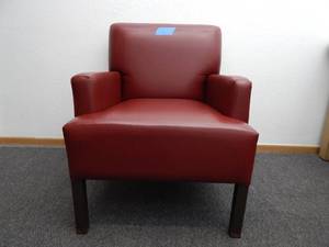 lot 34 image: Red lounge chair