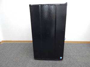 Black mini fridge