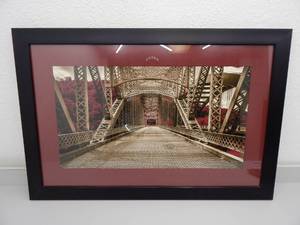 lot 48 image: Black framed art print