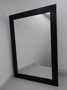 lot 50 image: Black framed mirror