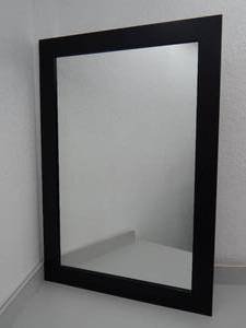 lot 53 image: Black framed mirror