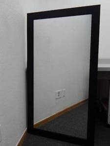 lot 54 image: Black framed mirror