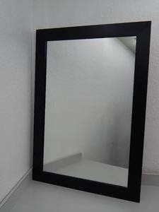 lot 55 image: Black framed mirror