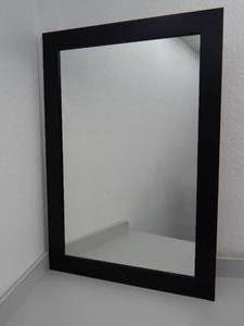 lot 57 image: Black framed mirror
