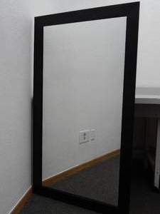lot 58 image: Black framed mirror