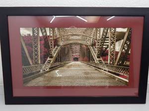 lot 59 image: Black framed art print