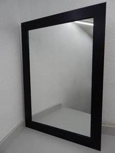 lot 61 image: Black framed mirror