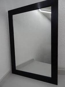lot 63 image: Black framed mirror