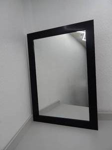 lot 65 image: Black framed mirror