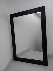 lot 66 image: Black framed mirror