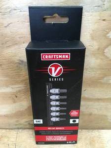 lot 52 image: Craftsman SAE Hex Bit Sockets Model # CMMT17700V 0221254