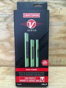lot 53 image: Craftsman Low Profile Magnetic Socket Rails Model # CMMT92001V 02212512