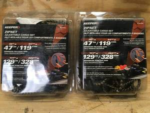 lot 57 image: Lot of 2 - Keeper Adjustable Cargo Net