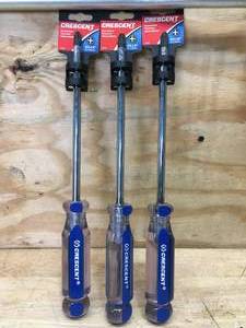 lot 59 image: Lot of 3 - Crescent #4x8 Screwdriver