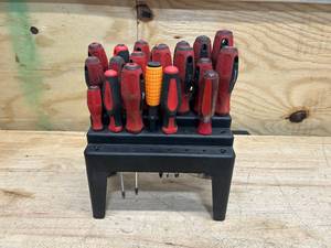 lot 85 image: Lot of Various Screw Drivers with StandHolder