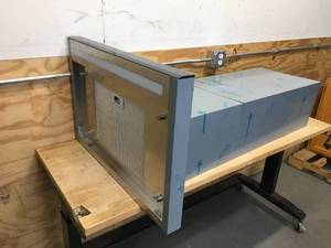lot 45 image: Electrolux 30 Wall-Mount T Shape Hood Kitchen Vent Model # ECVW3062AS