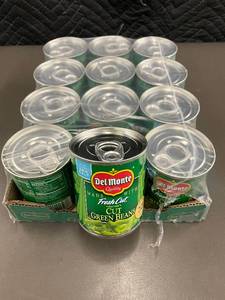 lot 6 image: Case of 12 Del Monte Fresh Cut Green Beans