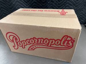 lot 7 image: 12-Pack Popcornopolis Unicorn Popcorn Bags - Lemon & Berry Flavored Candy Coated