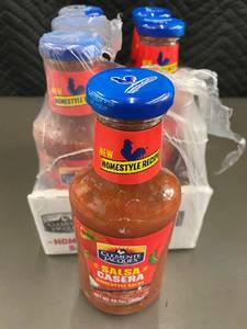 lot 19 image: Set of 6 Clemente Jacques Salsa Casera Homestyle Salsa Bottles