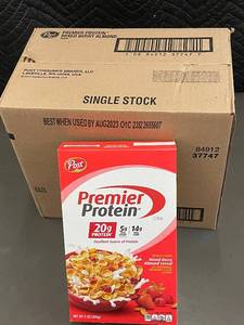 lot 24 image: 8 Boxes of Premier Protein Mixed Berry Almond Cereal