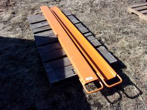 lot 56 image: Pair of 7FT Pallet Fork Extensions (UNUSED)