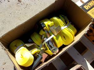 lot 88 image: 6-2X27 Turf Tow Ratchet Straps (UNUSED)