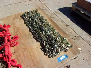lot 89 image: 4-38x20 Grade 80 Chains (UNUSED)