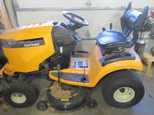 Cub Cadet Luxury Riding lawn mowing...