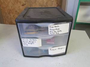 lot 314 image: 3-drawer desktop organizer plus ass...