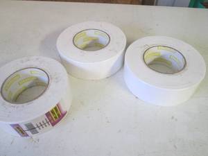 lot 325 image: 3-rolls double sided carpet tape...