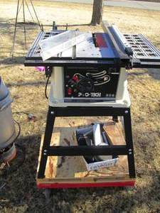 lot 33 image: Pro-Tech 10 Bench Saw plus Rolling...