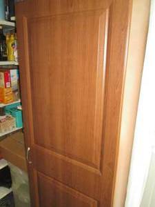 lot 60 image: Single door Dark Tone Laminate Pant...