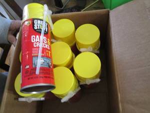 lot 90 image: 9-Cans of gap filler spray foam...