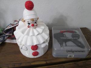 lot 97 image: Vintage teardrop style Clown shaped...