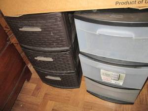 lot 146 image: (2) Sterlite Multi-drawer storage o...